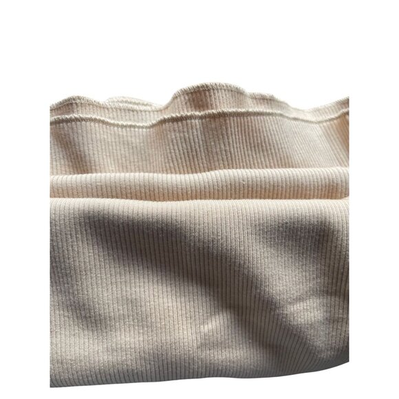 WeWoreWhat Ribbed Beige Maxi Dress With Adjustable Spaghetti Straps Cotton Blend - Picture 6 of 8